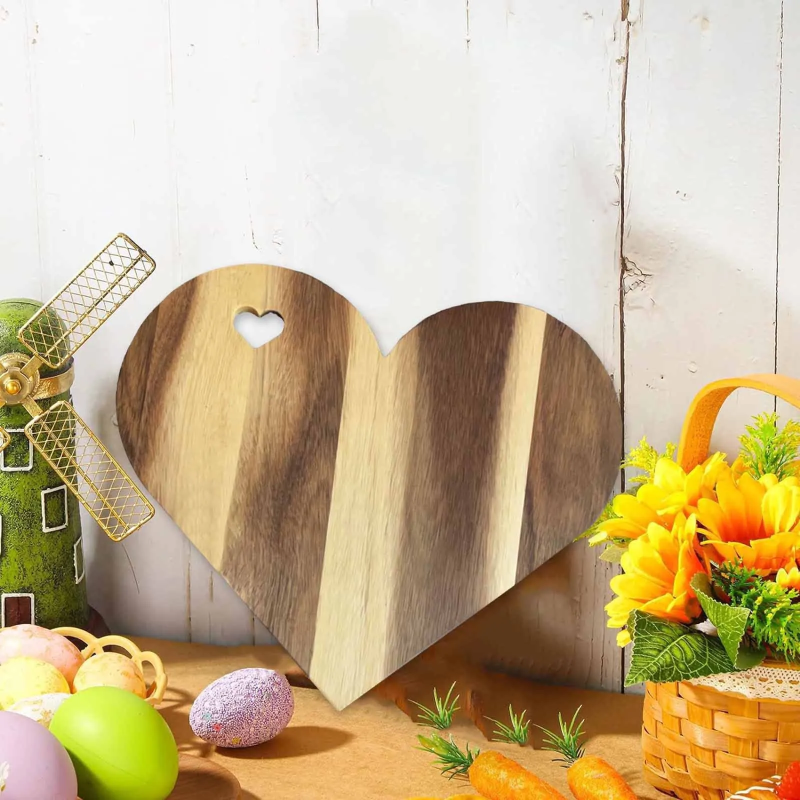 Valentine's Day Heart Shaped Cutting Board Wood Breadboard Cheese Platter Cooked Food Board Meat Cheese Nonstick Baking Pans