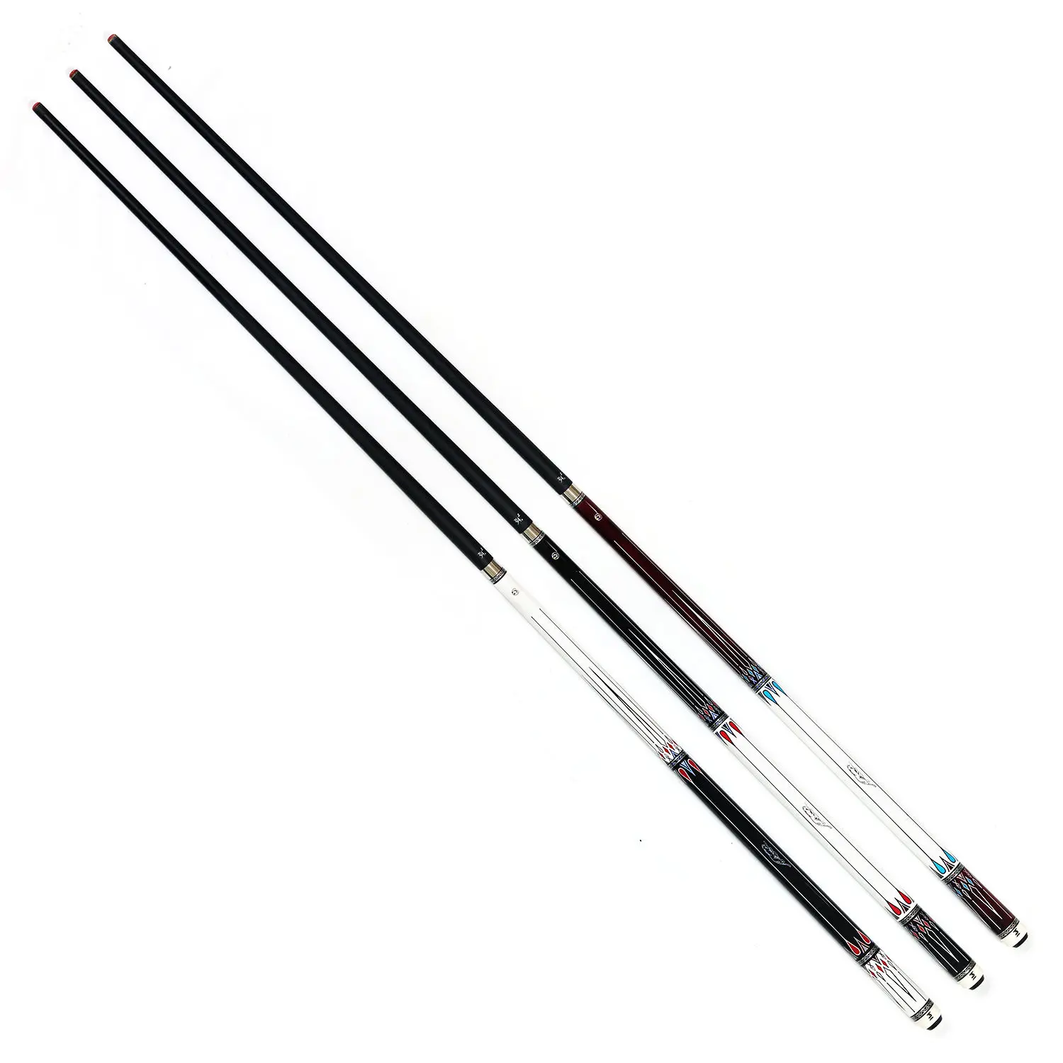 Hot Sell Premium carbon fiber handmade shaft muti-layers tip 1/2-pc Pool Billiard cue stick 12.75 mm tip for sale