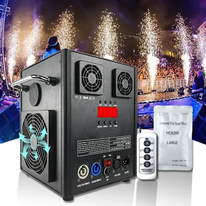 

500 Вт искровая машина DMX дистанционный фейерверк фонтан искровая машина для свадебной вечеринки, праздника, сцены DJ DISCO Party