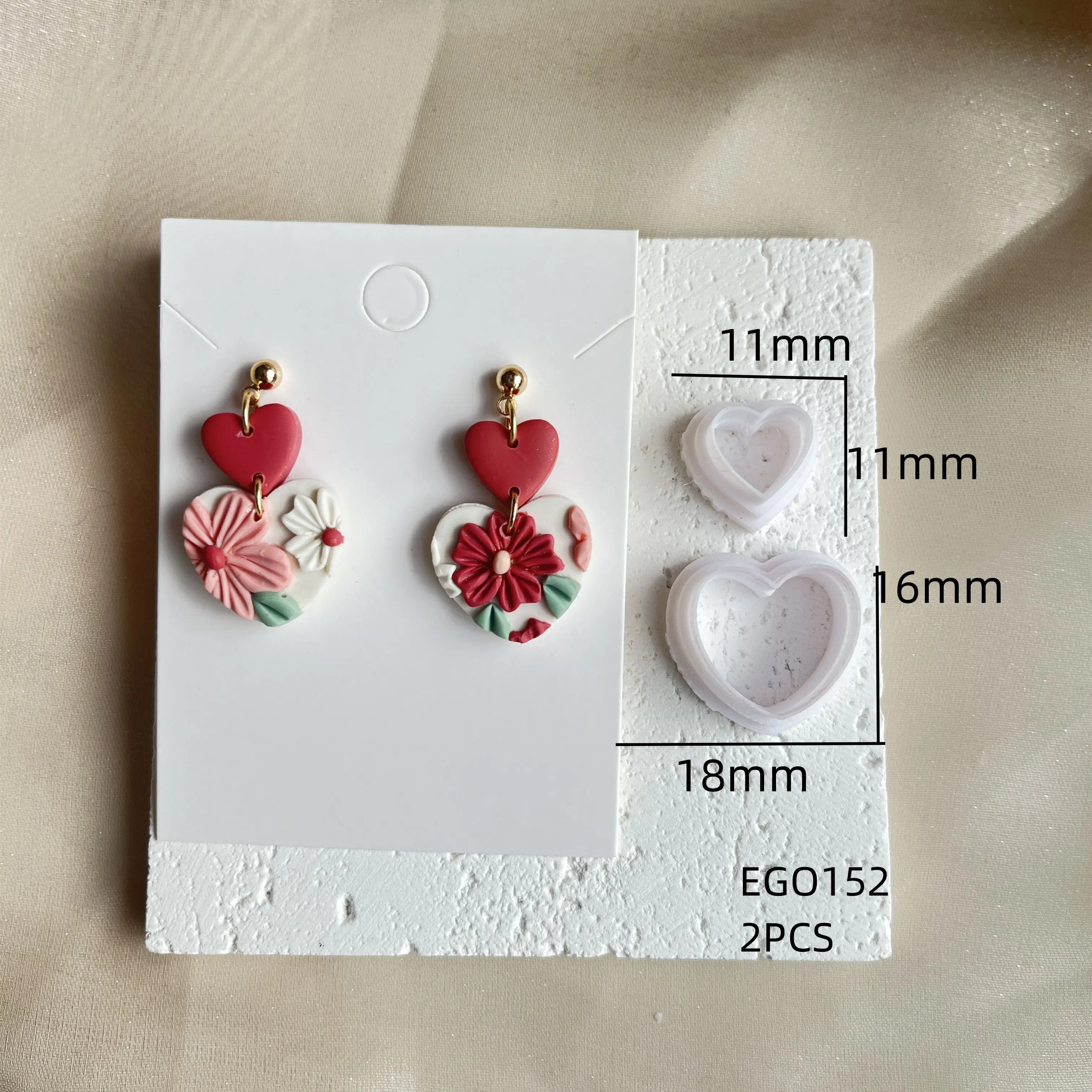 Pendientes de cerámica suave, cortador de arcilla polimérica, molde de patrón geométrico de borde, pendientes de arcilla DIY, joyería colgante, herramientas de arcilla