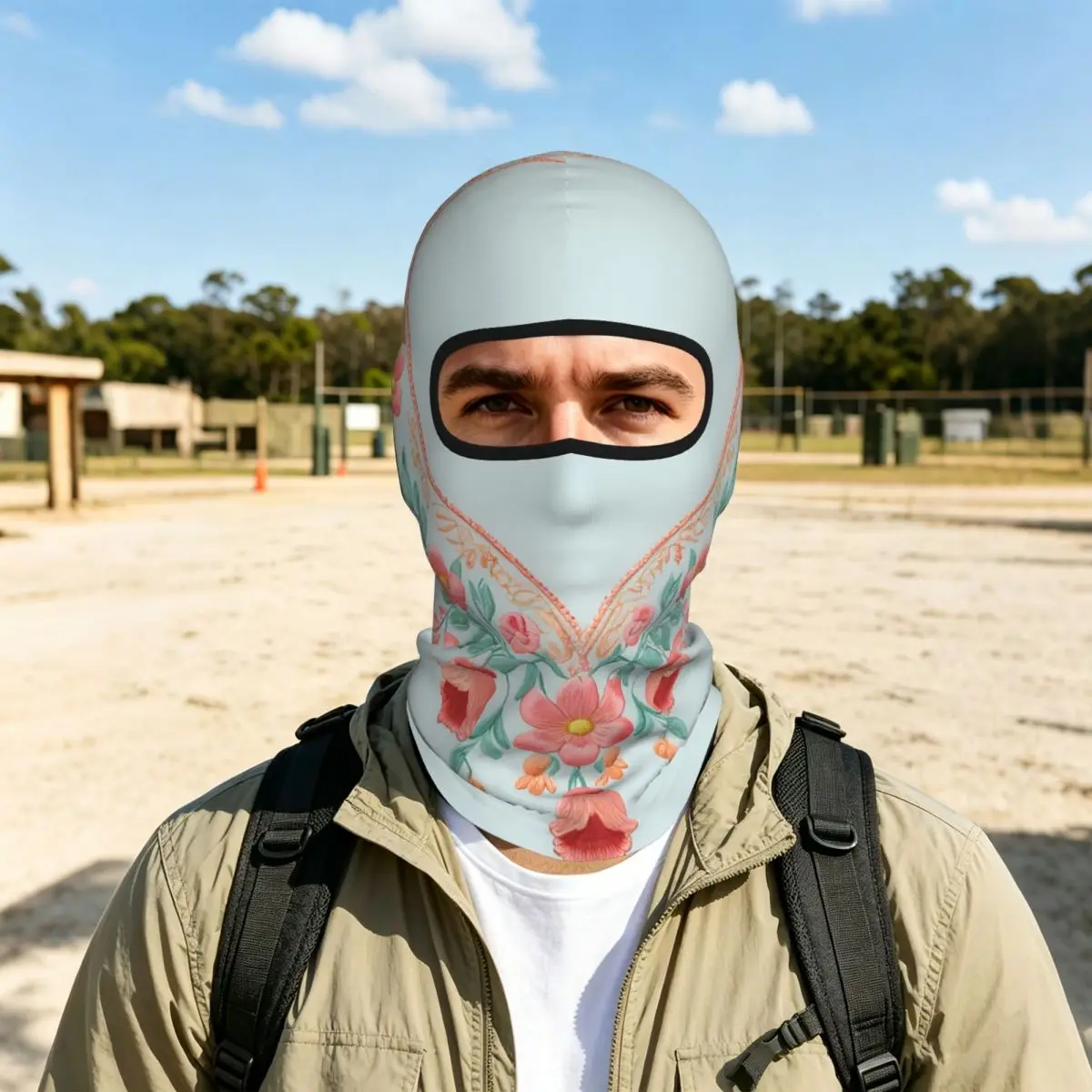 Luxurious  Balaclava Full Face Mask Breathable Motorcycle Winter Warm Full Cover Caps Neck Windproof Dustproof Cycling Caps