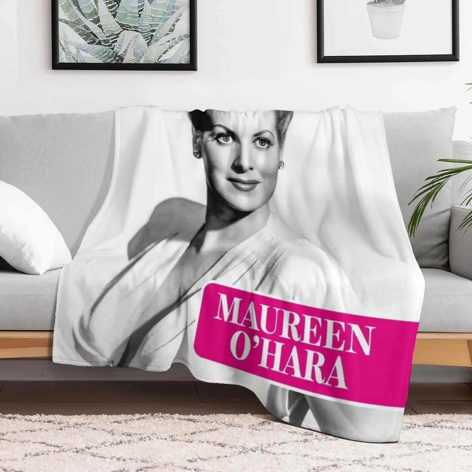 Maureen O'Hara Throw Blanket For Sofa Thin Flannel Fabric Blankets