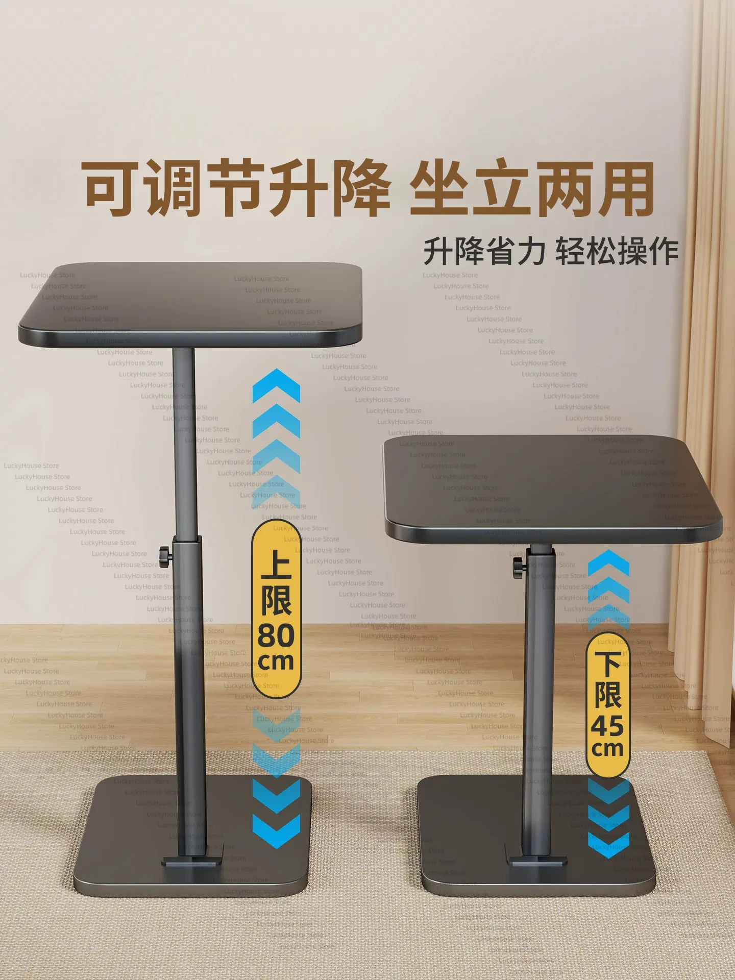 Desktop Extension Board Adjustable Keyboard Tray Mobile Desk Arm Laptop Stand Office Workstation Support