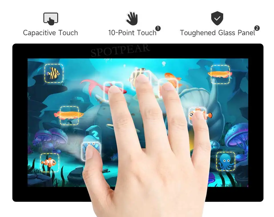 Picture 7: 9inch DSI Capacitive Touch Display Screen 720*1280 For Raspberry Pi 5 4B 3B/Luckfox Lyra RK3506/ESP32-P4/Luckfox Omni3576