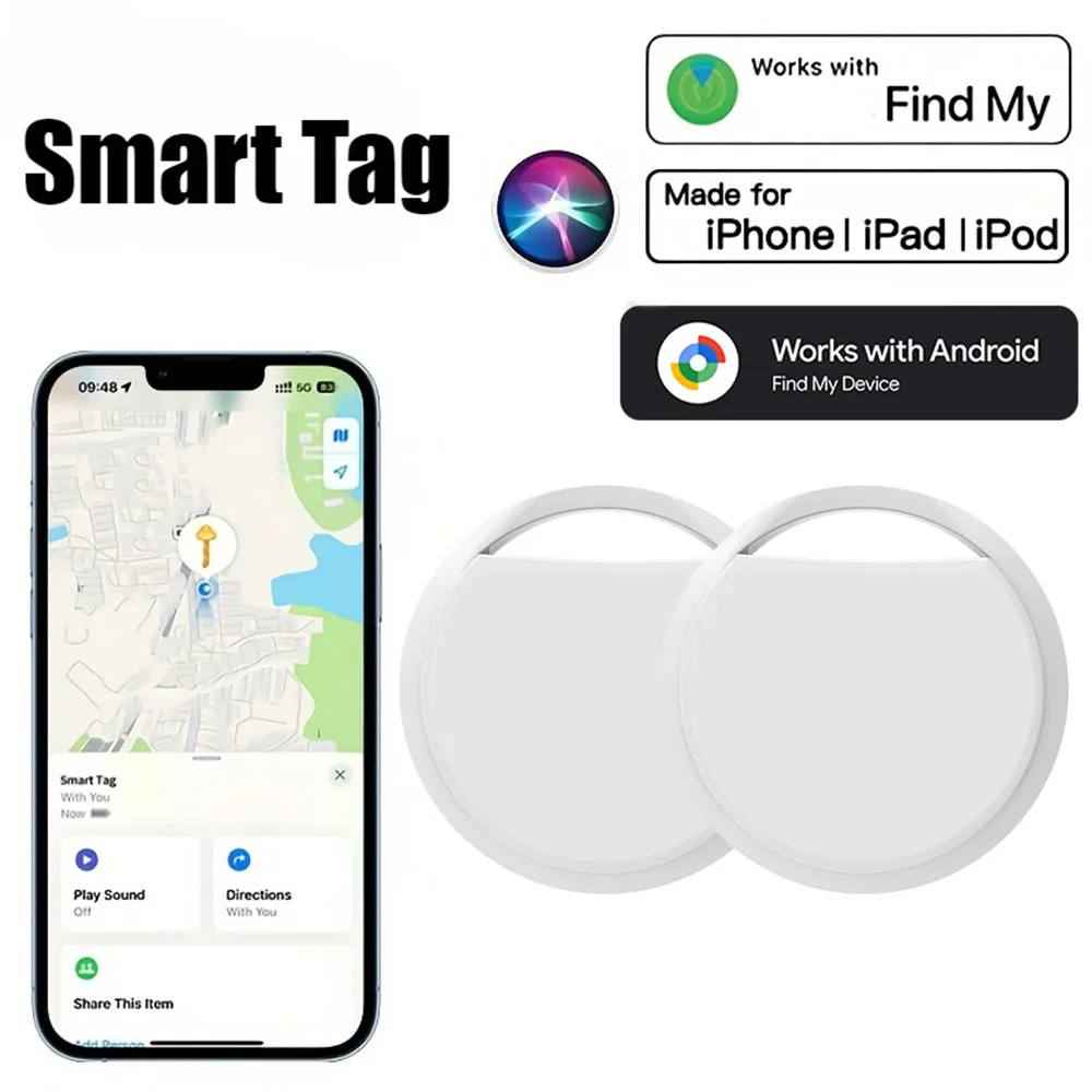 

Bluetooth GPS-трекер для IPhone и Android работает с Google Key Find Luggage Wallet Pets Find My Device, совместимая смарт-тег