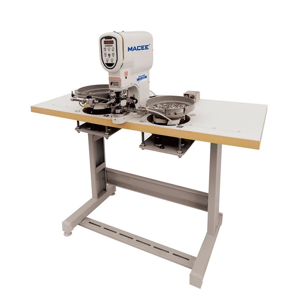 MC A868 Electric Full Automatic Servo Snap Button Making Attaching Machine With Table Or Iron Stand