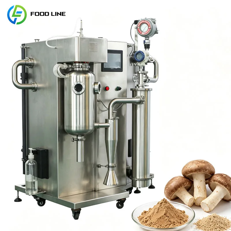 Pilot Spray Dryer Centrifugal Spray Dryer Mushroom Extract Food Research Equipment Customized