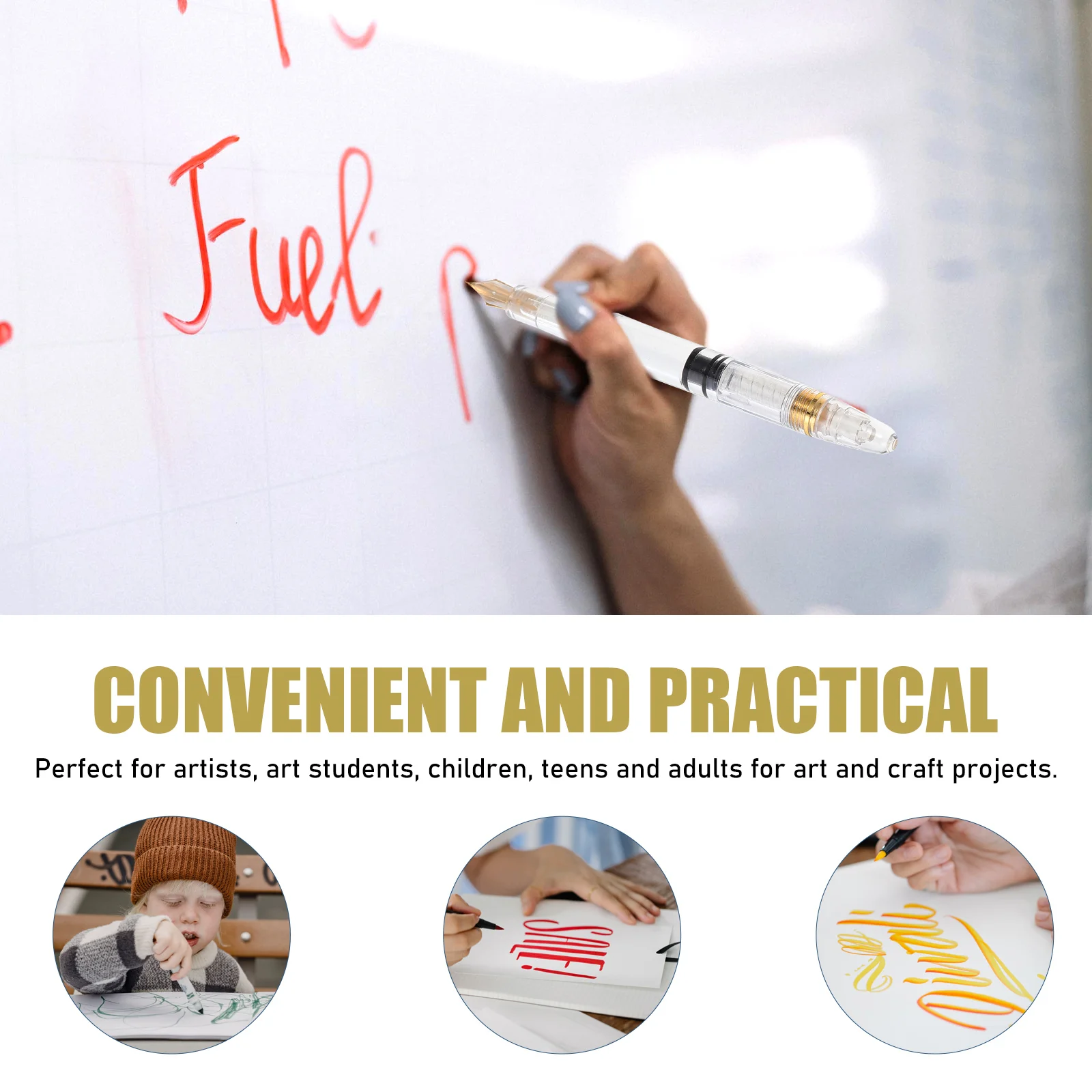 2 Pcs Pen Pens Students Writing Practice Blot Fountain Abs Calligraphy Training