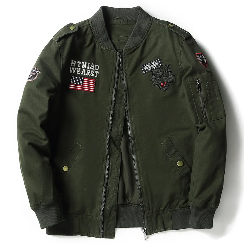 

Male Spring Autumn New Pattern Man Loose Coat Outdoor Baseball Highest Quality Fashion Flight Serve Leisure Time Men's Jacket