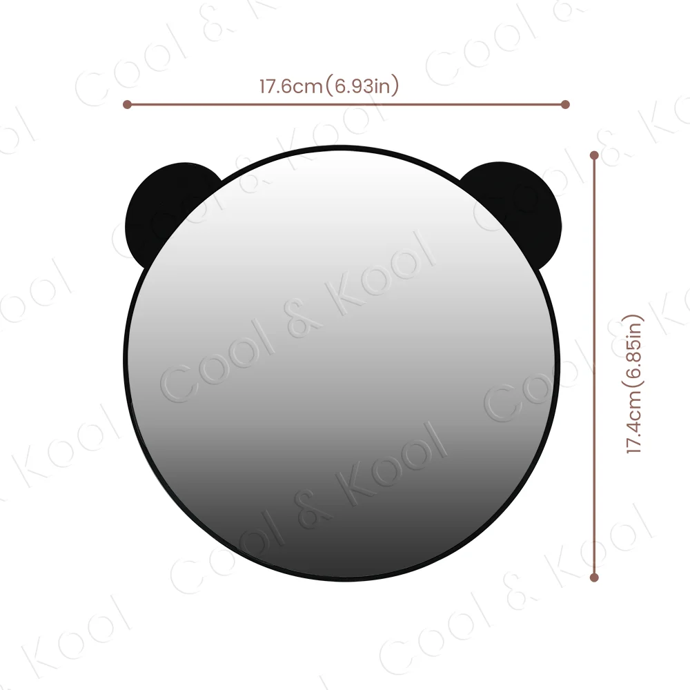 Round Baby Car Mirror with Wide-View, Shatterproof for Safe Monitoring of Your Rear-Facing Baby