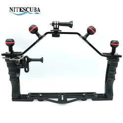 Nitescuba diving handle tray fixture bracket combination set for underwater photography of marine camera housings
