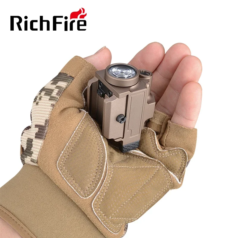 Richfire SFD-065S White Light and Laser Charging Tactical Flashlight 800 Lumens Rechargeable Weapon Lights for Glock Accessories