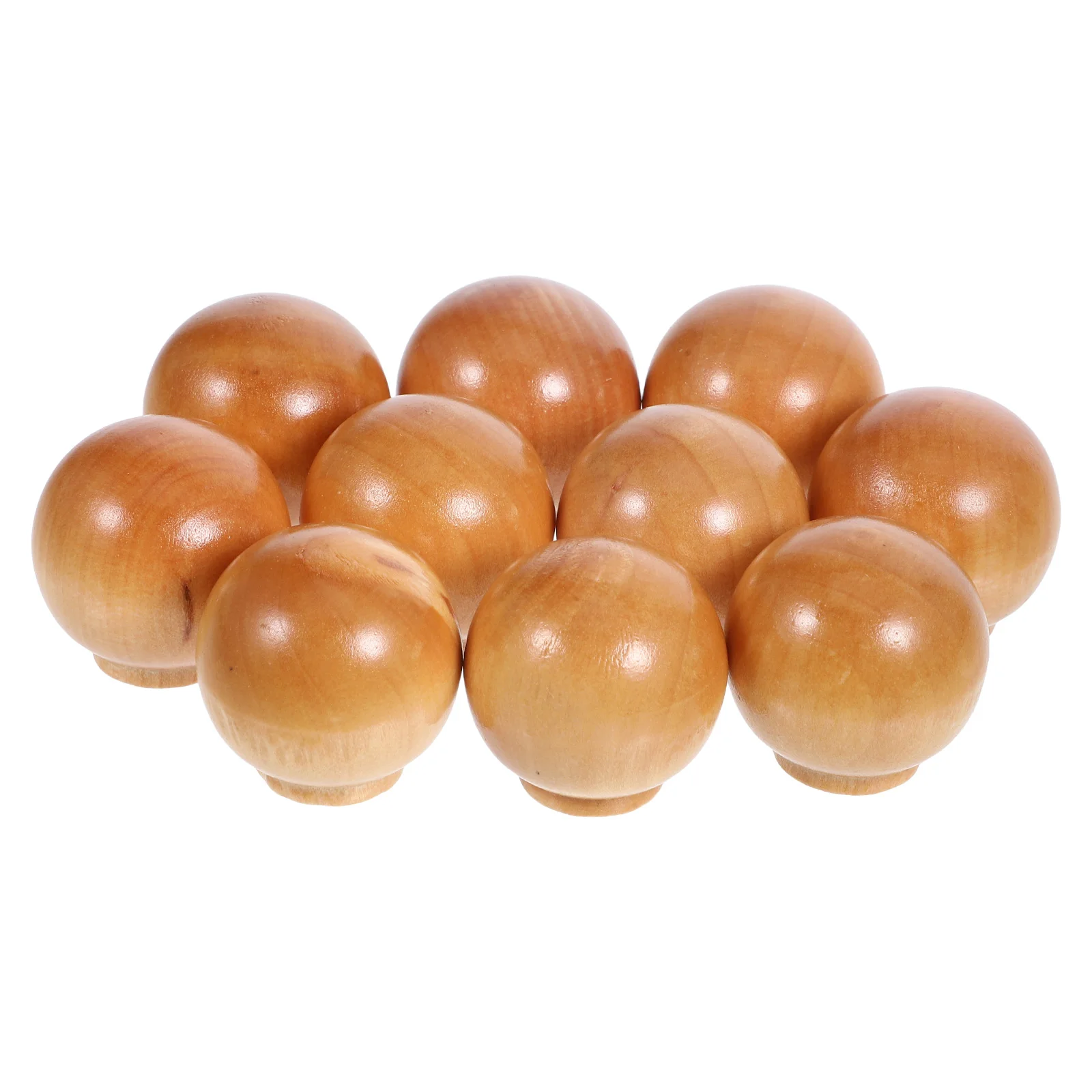 

10 Pcs Solid Wood Handle niture Knobs for Dresser Kitchen Cabinet Pull Decorative Drawer Pulls Replacement