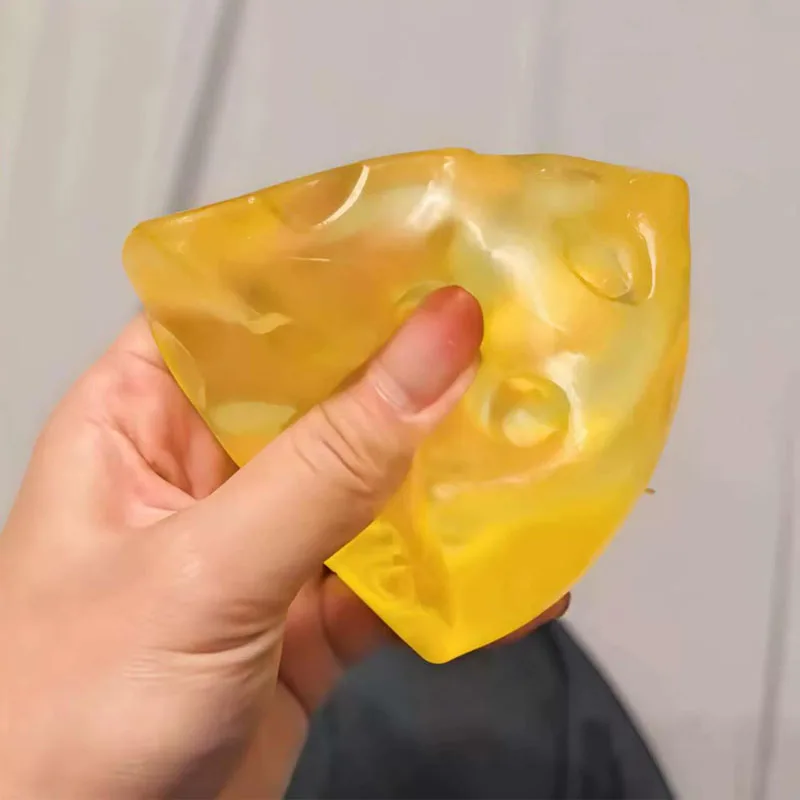 Maltose Cheese Squishy Squeeze Stress Balls Fidget Toys Anxiety ADHD Soft Slow Rising Sensory Ice Cube Gifts For Adults & Kids - view 5