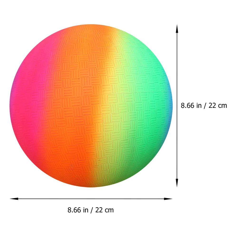 Grande balle de jeu gonflable de rebond de couleur arc-en-ciel pour enfants, aire de jeux gonflable en PVC pour battre le Kickball, jouet écologique