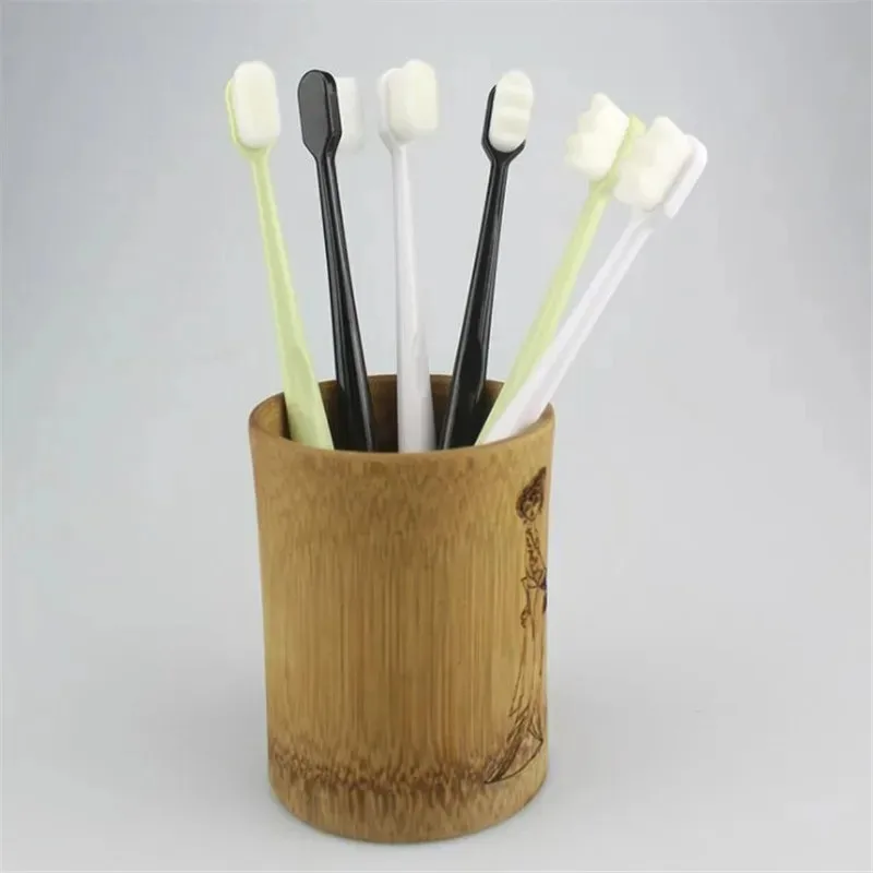 1/3/5 قطعة فرشاة أسنان ناعمة للغاية مليون شعيرات نانو فرشاة أسنان للكبار تنظيف عميق فرشاة محمولة للعناية بالفم والأسنان #6