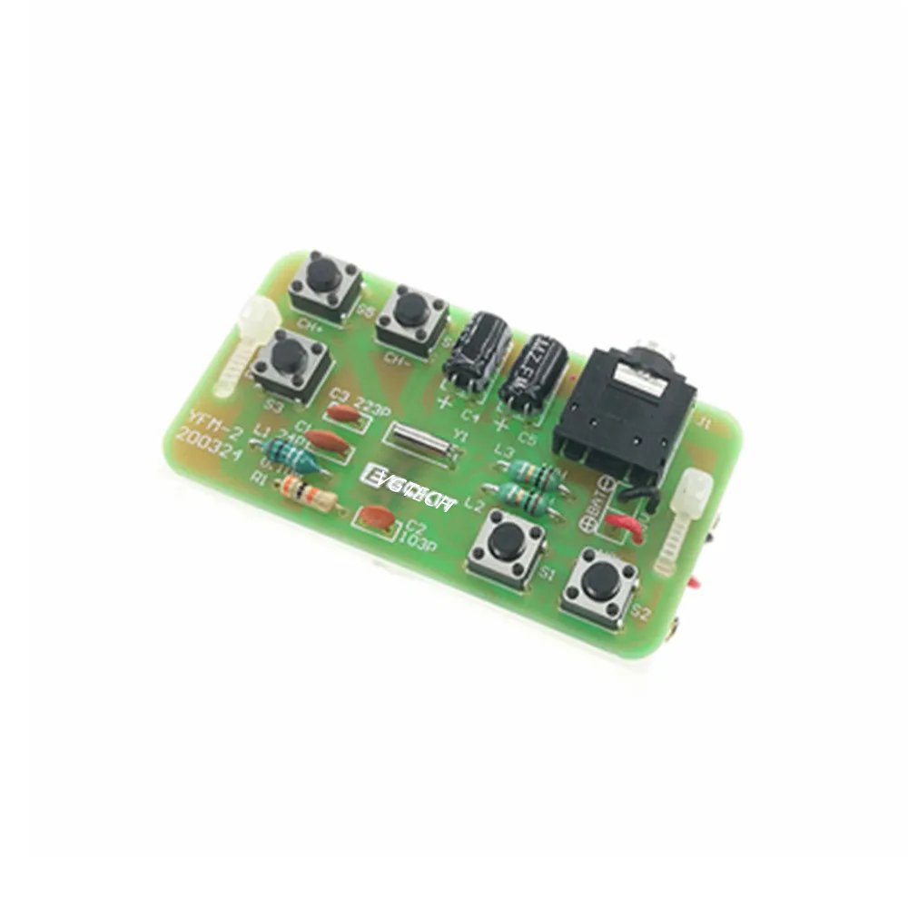 DIY Kit FM Stereo Radio Receiver Module Adjustable 76-108MHz Wireless Receiver DIY Electronic Production Training Welding Skills