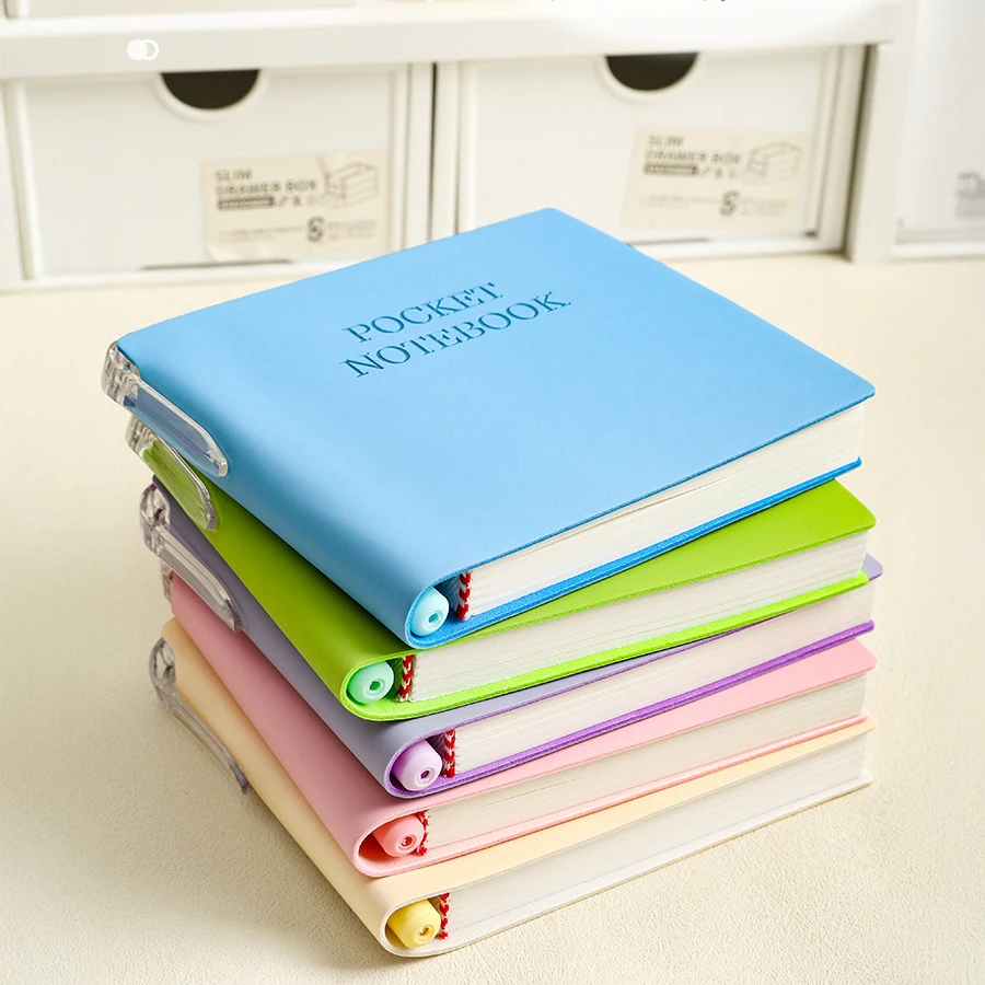 4er-Pack Taschennotizbücher mit Stiften, Memo-PU-Ledereinband, tragbarer Mini-Notizblock, Notizblöcke, Tagebücher für Notizen unterwegs