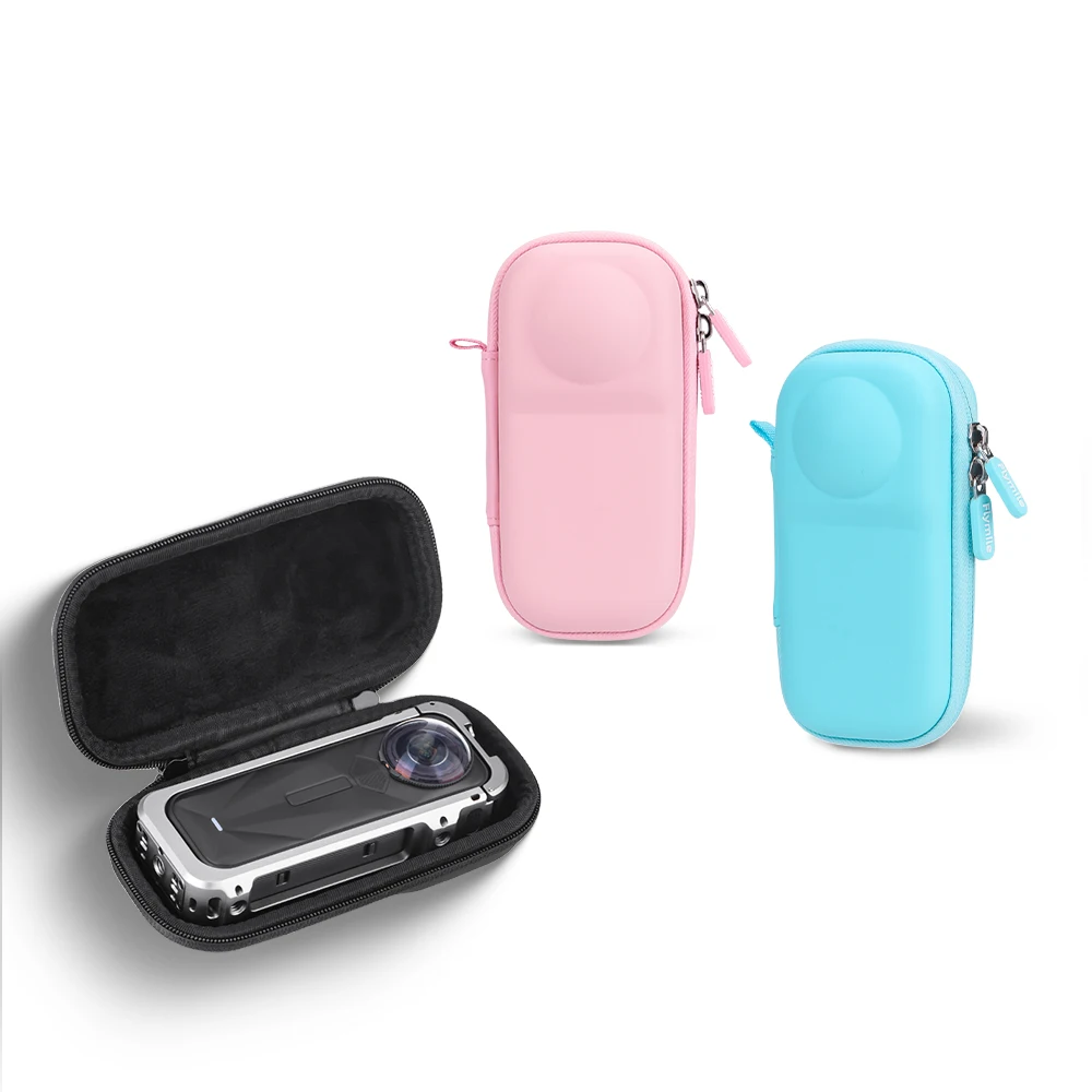 Storage Case for Insta360 X5,Sport Camera Organizer Bag with Hook Panoramic Clutch Handbag Handy Carrying Case Luggage Accessory