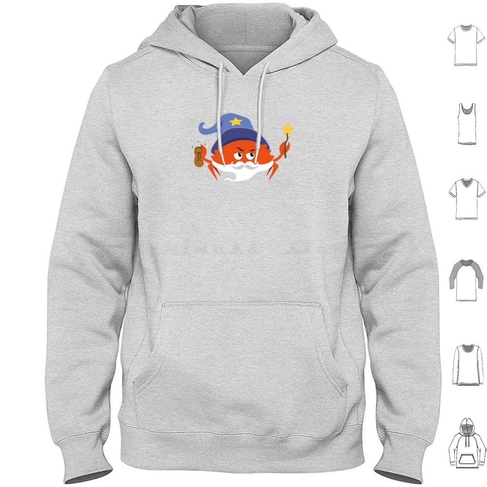 

Программирование ржавчины язык-Ferris The Wizard толстовки с длинным рукавом Rustlang Ferris Crab Программирование ржавчины