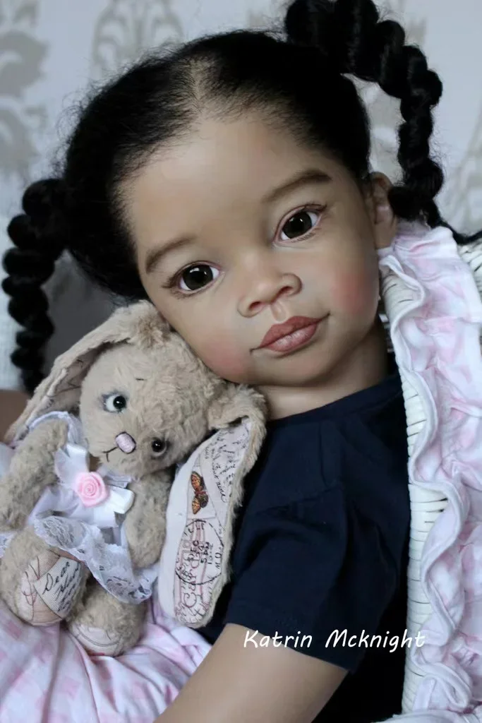 

EGO 78cm Reborn Baby Doll Meili With Hand-Rooted Hair Already Finished Doll With Different Dress Dolls For Girls