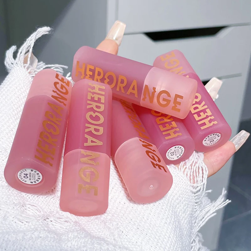 HERORANGE Mirror Gloss Lip Gloss Long-Lasting Transparent Film FormationWater-Like Texture Non-Fading Lip Paste for Smooth Finis