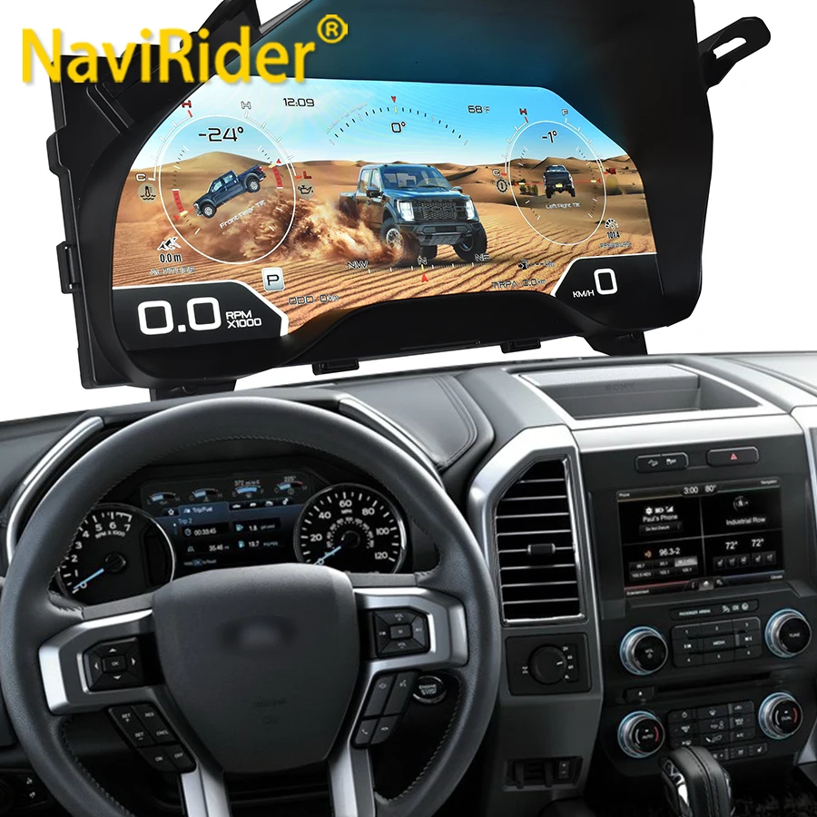

Цифровая приборная панель N Car для Ford F150 2015-2020, серия Raptor 2015-2021, ЖК-панель приборов, спидометр, виртуальный кокпит