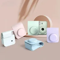 For Instax Mini 12 Camera Case PU Leather Soft Protective Case Trave Bag for Fujifilm Film Camera Bag with Shoulder Strap