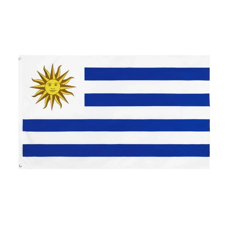 Uruguay flag 90 x 150cm high quality Polyester hanging Uruguay country national flag indoor outdoor decoration banner