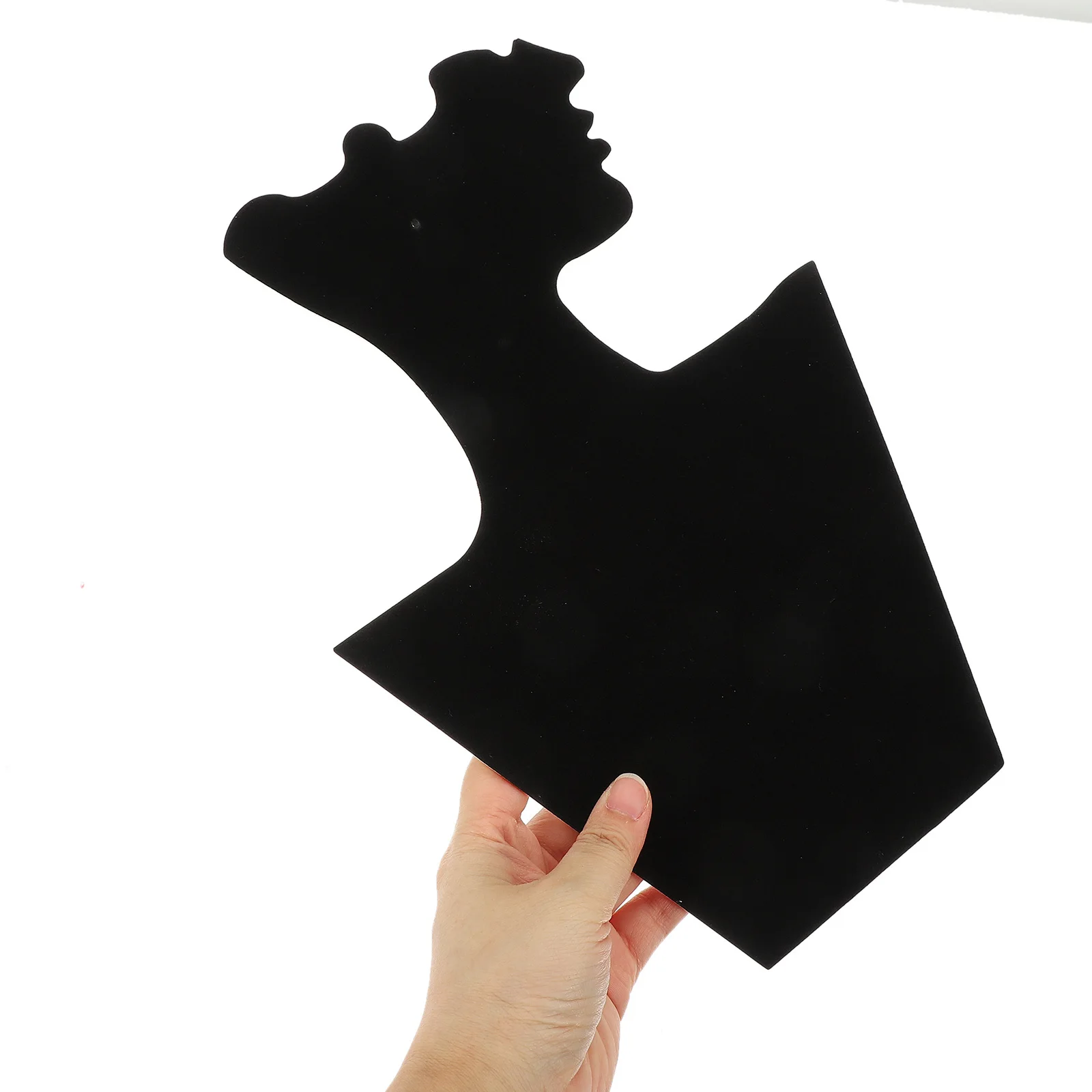 

Jewelry Display Stand Foldable Necklace Bust Holder Stable Base For Selling Lint Material Luxury Showcase Organizer