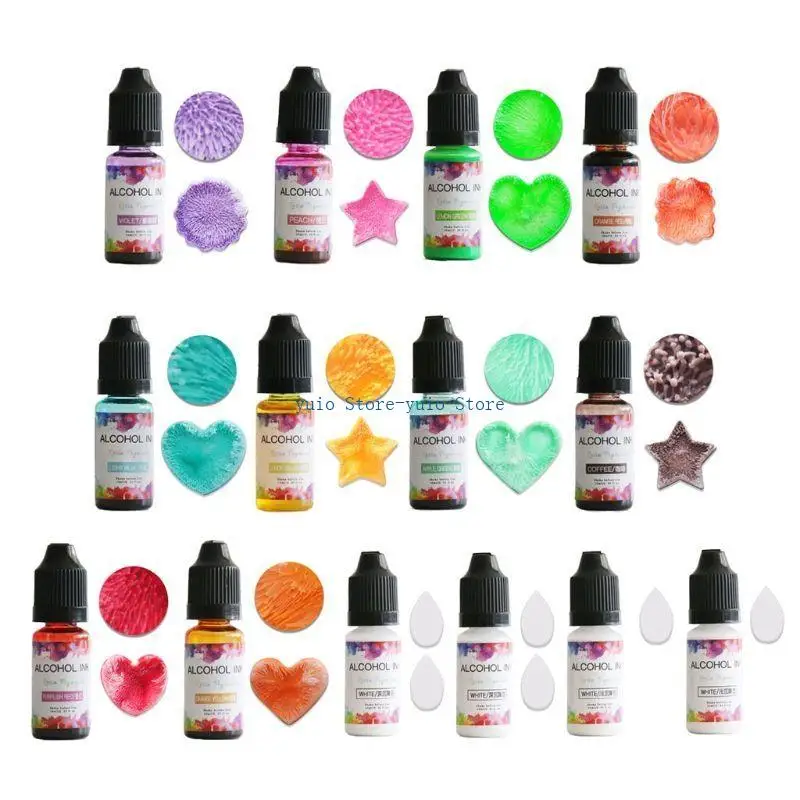 

X7XB Metallic Resin Pigment Starry for Sky Effect Blooming Dripping for DIY C
