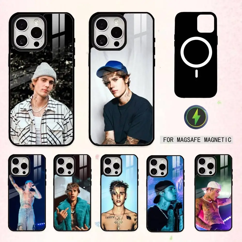 

Justin Bieber Phone Case For iPhone17,16,15,14,13,12,11 Plus,Pro Max Magnetic For Magsafe Wireless Charging