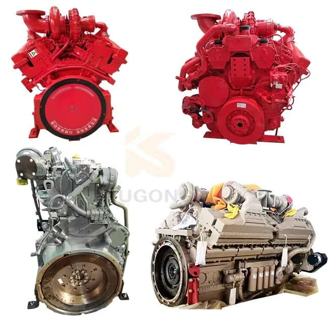 For Cummins QSM11 4BT 6BT 6CT QSX15 QSK19 350HP 450HP 6 Cylinder Marine Diesel Engine Motor Assembly for Boat