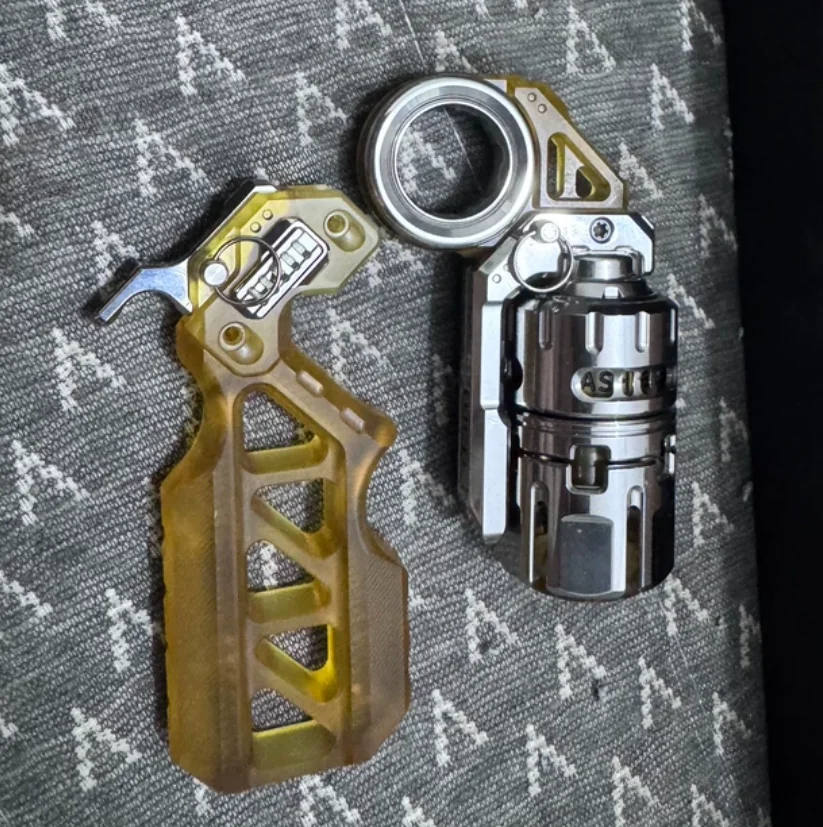 Used EDC DJG-EDC Destroyer Stainless steel+PEI spinner Fingertip gyroscope Decompression toys
