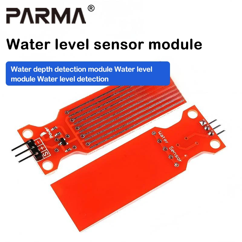 Water level sensor, droplet sensor, water depth detection module, water level module, water level detection