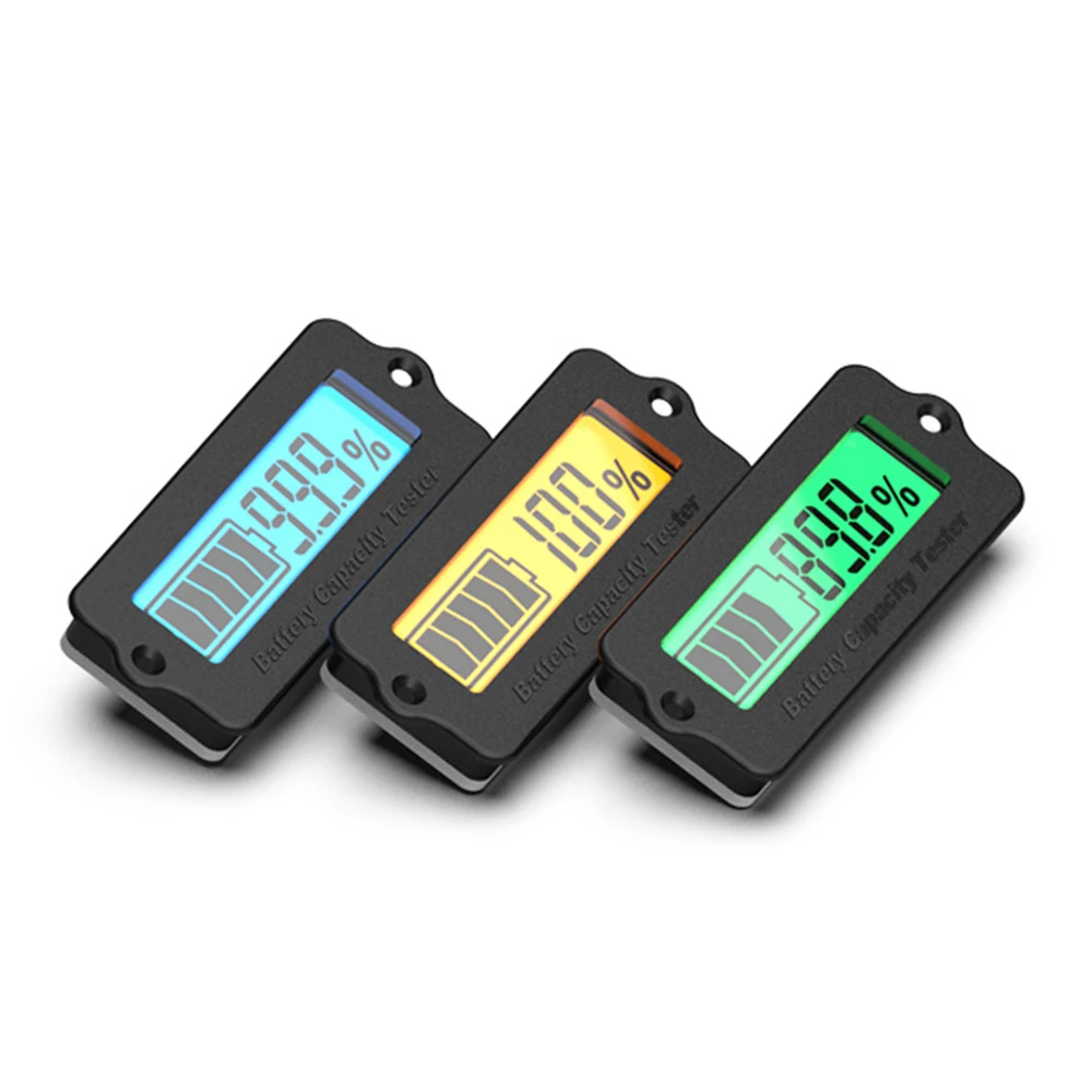 12V-48V LY6W Lead Acid Battery Capacity Indicator LCD Digit Display Meter Lithium Battery Power Detector Tester Voltmeter