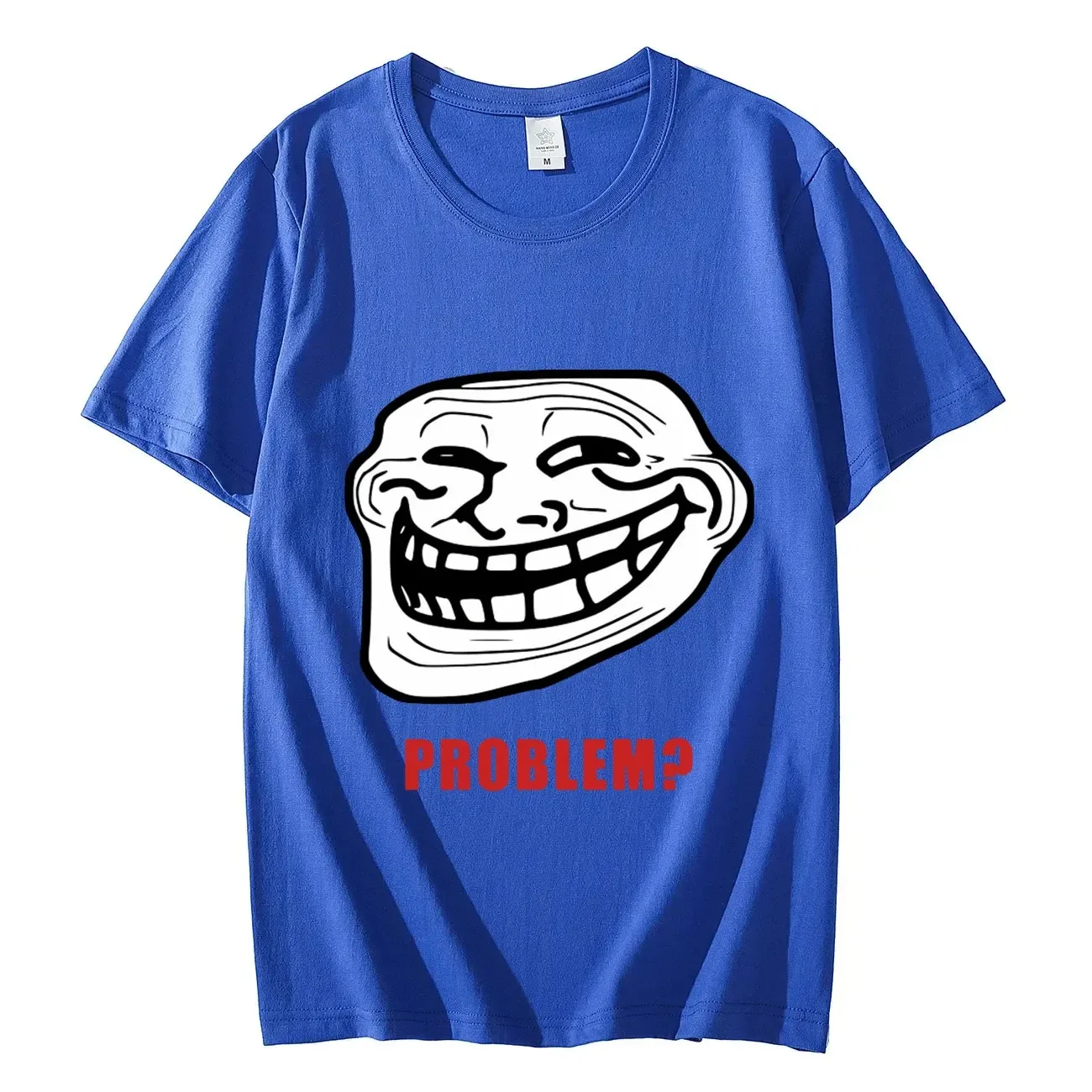 Funny Trollface Meme Rage Comic Funny Troll Joke Internet Meme T-shirt  Cotton Short Sleeve T Shirts Vintage Fashion T-shirts