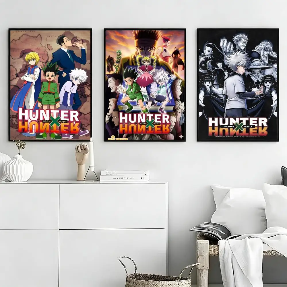 Anime Hunter X Hunter Poster High-definition  poster stickers, suitable for bedroom, living room, home decoration