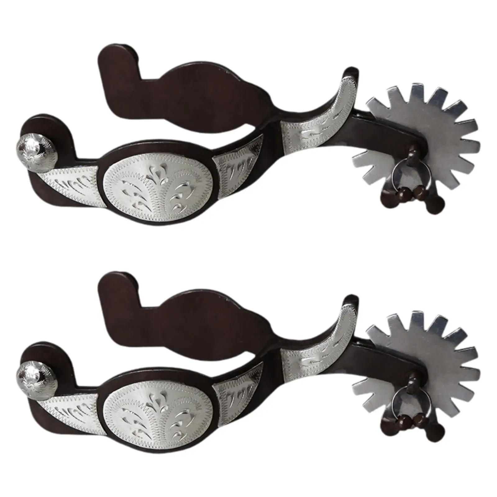 Set di 2 cavalli per equitazione western, stivale intagliato per allenamento equestre