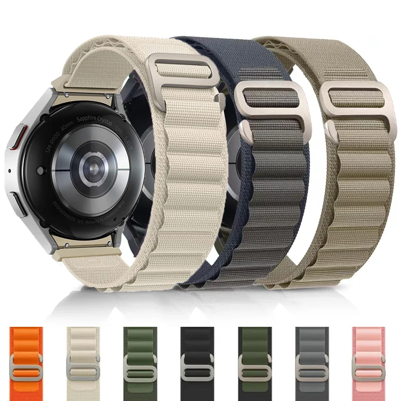 Alpine Loop For Samsung Galaxy Watch 7 6 44mm 40 Classic 43mm 47mm band Sport nylon bracelet Watch 5 pro 4 Classic 46mm Strap