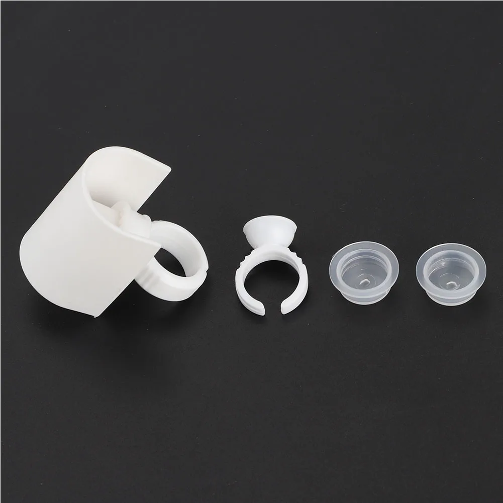 Grafting False Eyelashes Extension Glue Ring Cup U shaped Pallet Lashes Holder Makeup Tool 01