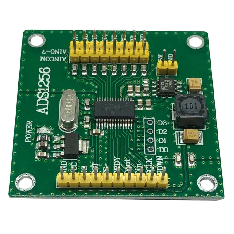 Модуль датчика и детектора ADS1256 Высокоточный модуль ADC преобразование 24-битный 8-канальный высокопроизводительный датчик