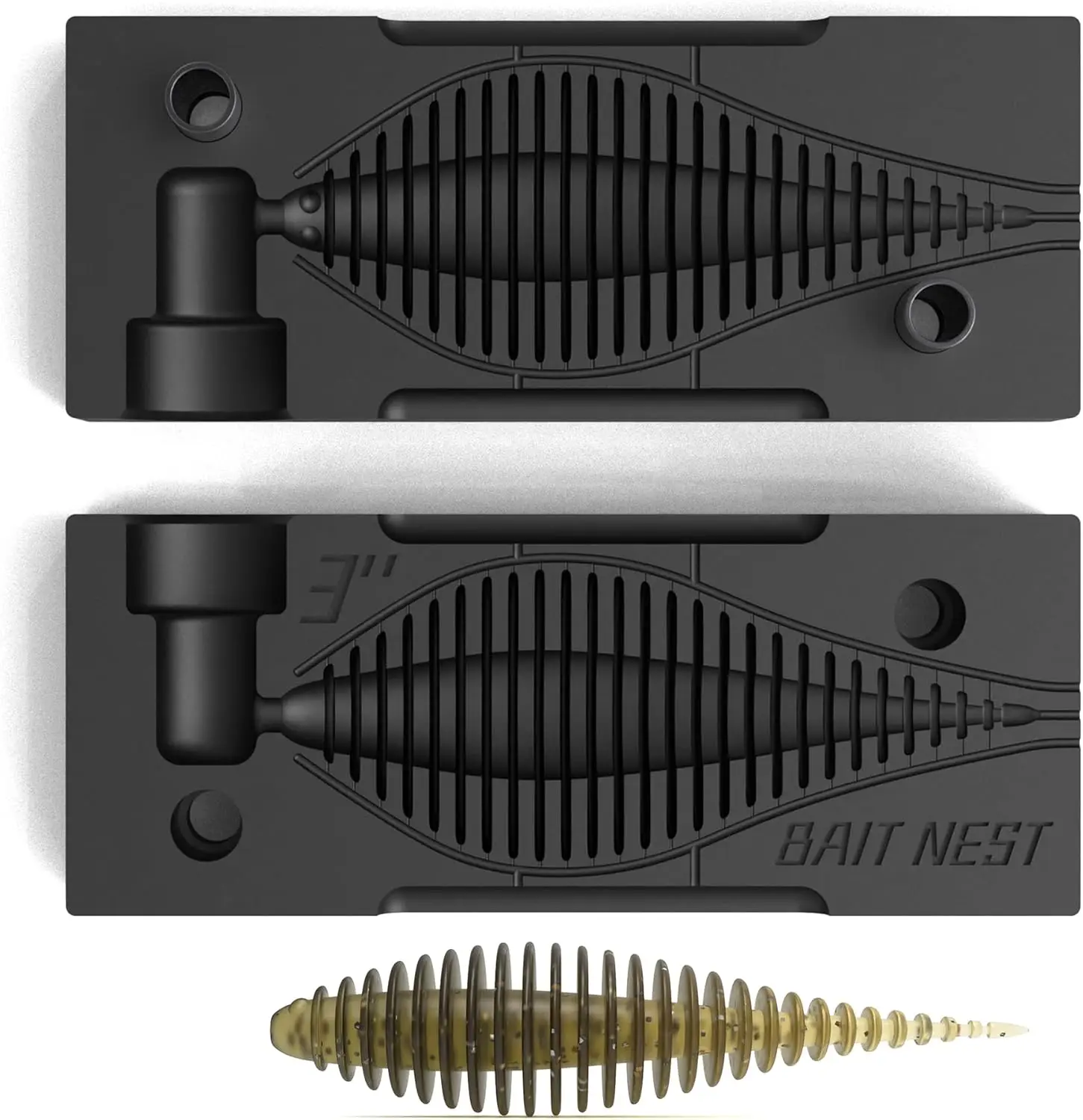 Aluminum Soft Plastic Lure Mold for DIY Bass Fishing for River Position OEM/ODM Injection Mold Support view 2