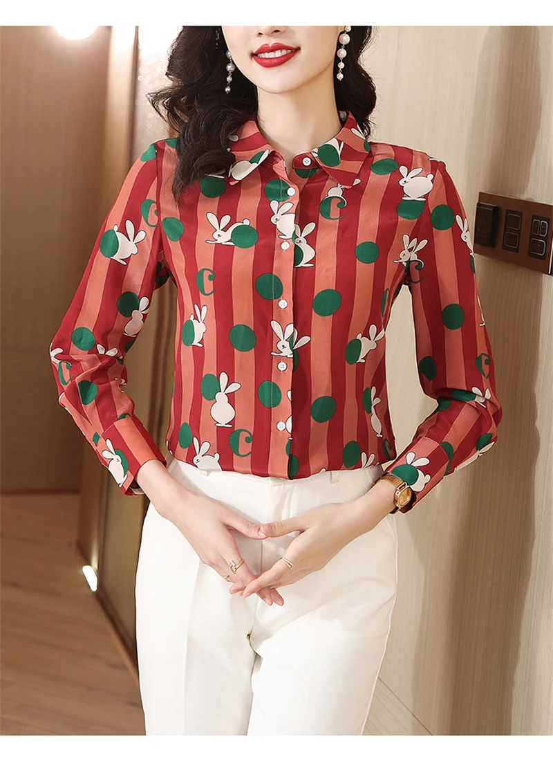 FANIECES Luxury Elegant Women's Shirts Women Luxury Tops Mark Spring Long Sleeve Lapel Office Ladies Shirt chemise femme de luxe