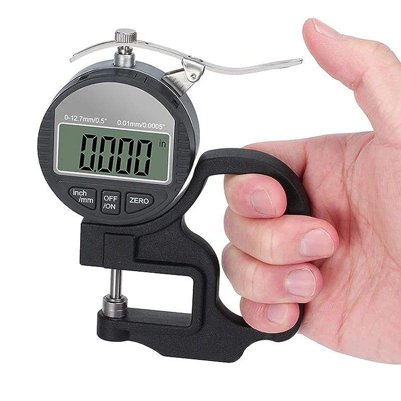 

Thickness Measuring Tools 0-12.7mm High Accuracy Micrometer Paper/Film/Fabric/Tape Measuring Caliper Digital Thickness Gauge