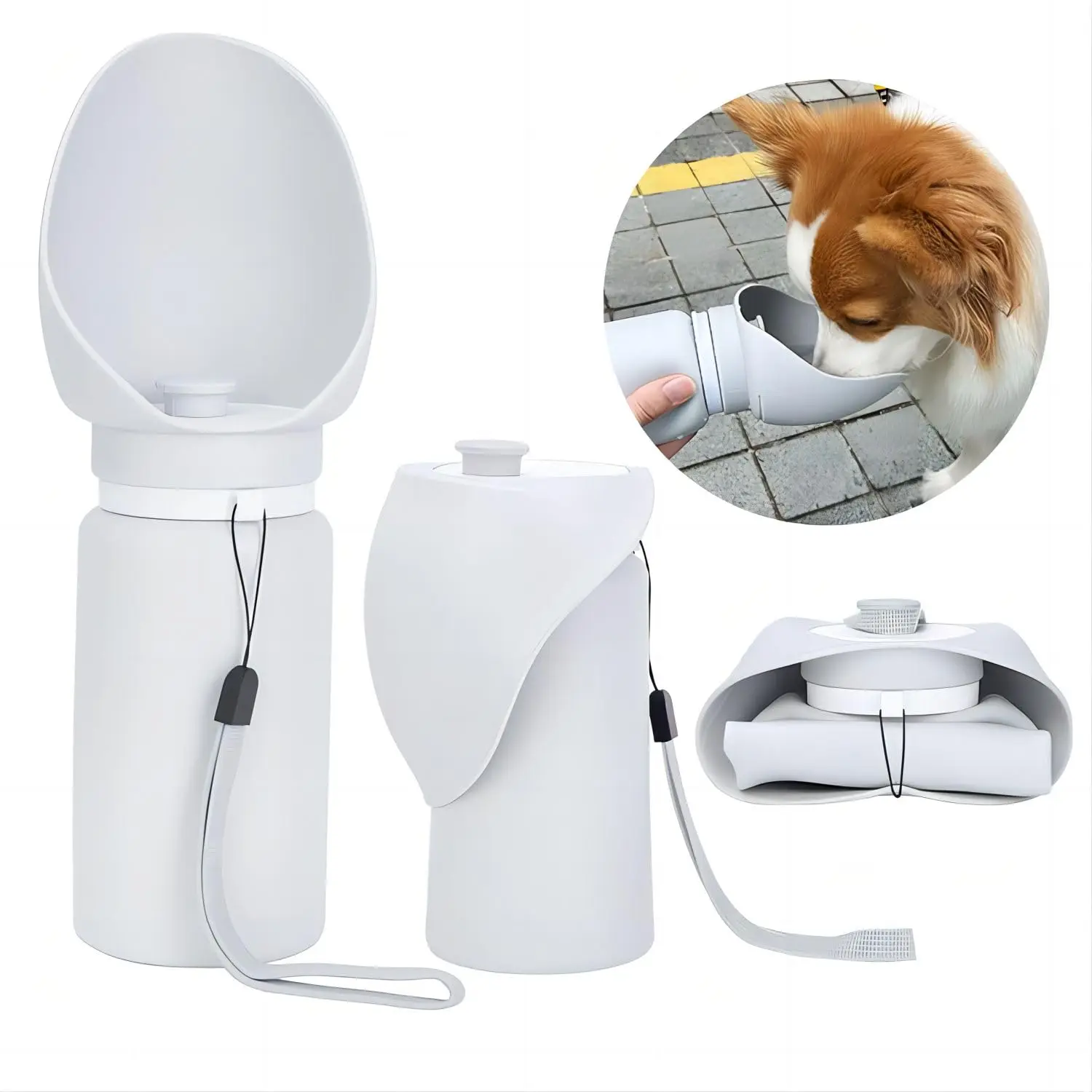 

550ml Folding Pet Outdoor Walking Mug Portable Travel Water Bottle Puppy Cats Dogs Drinking Water Dispenser Cup Supplies