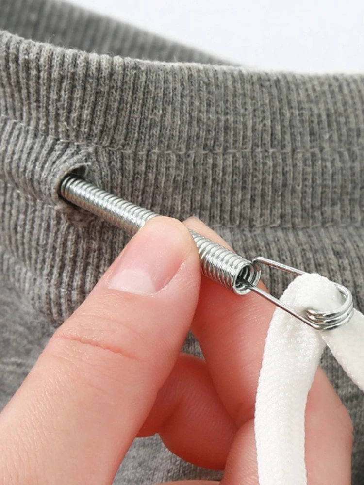 Enfileur de cordon à ressort, outil, Clip d'enfilage de corde pour remplacement de cordon pour sweats à capuche et pantalons