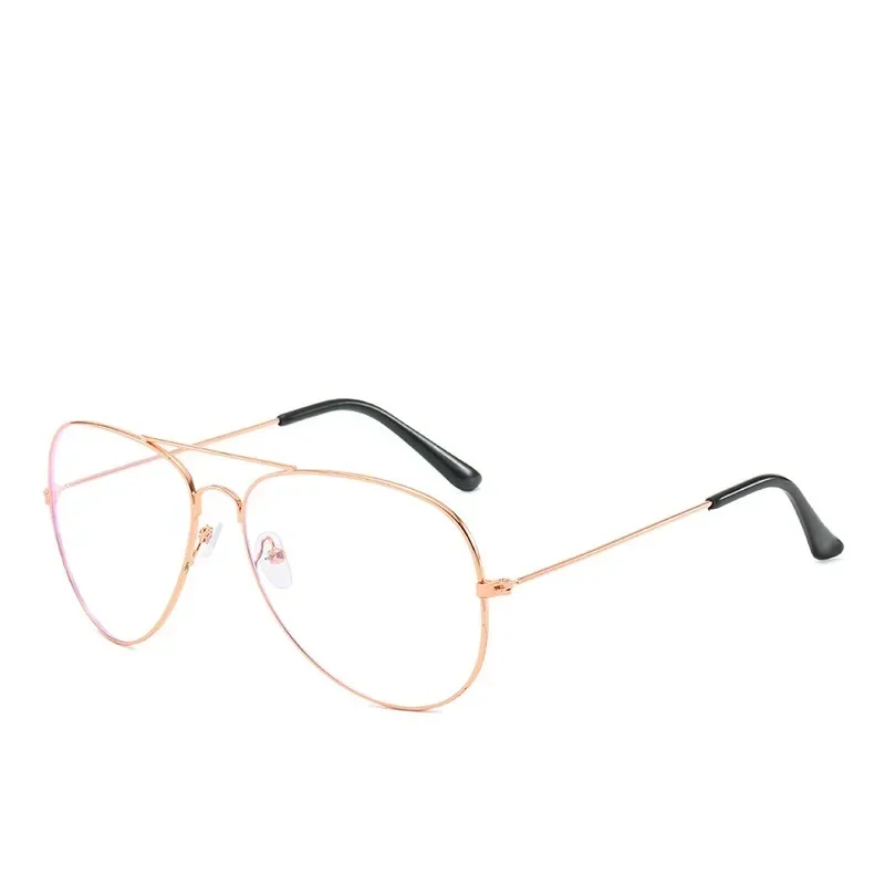 Finished Myopia Glasses Women Men Double Beam Nearsighted Eyewear Metal Frame Minus Diopter -0.5 To -6.0 HD Prescription Glasses