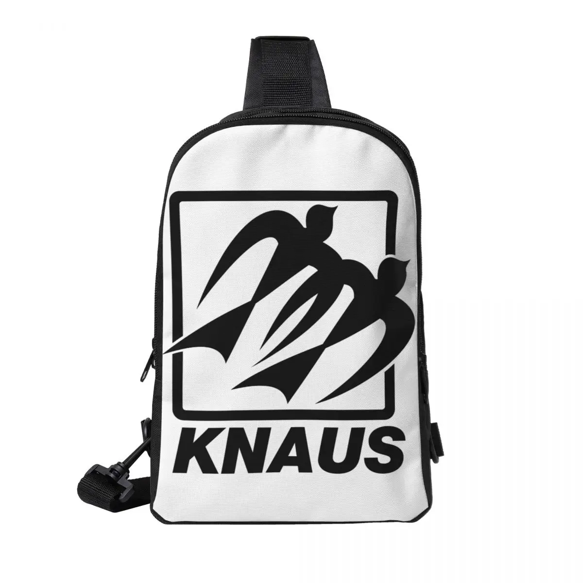 

Knaus Caravan Chest Bag Men Sling Crossbody Backpack Chest Bag Travel Hiking Daypack Shoulder Bag