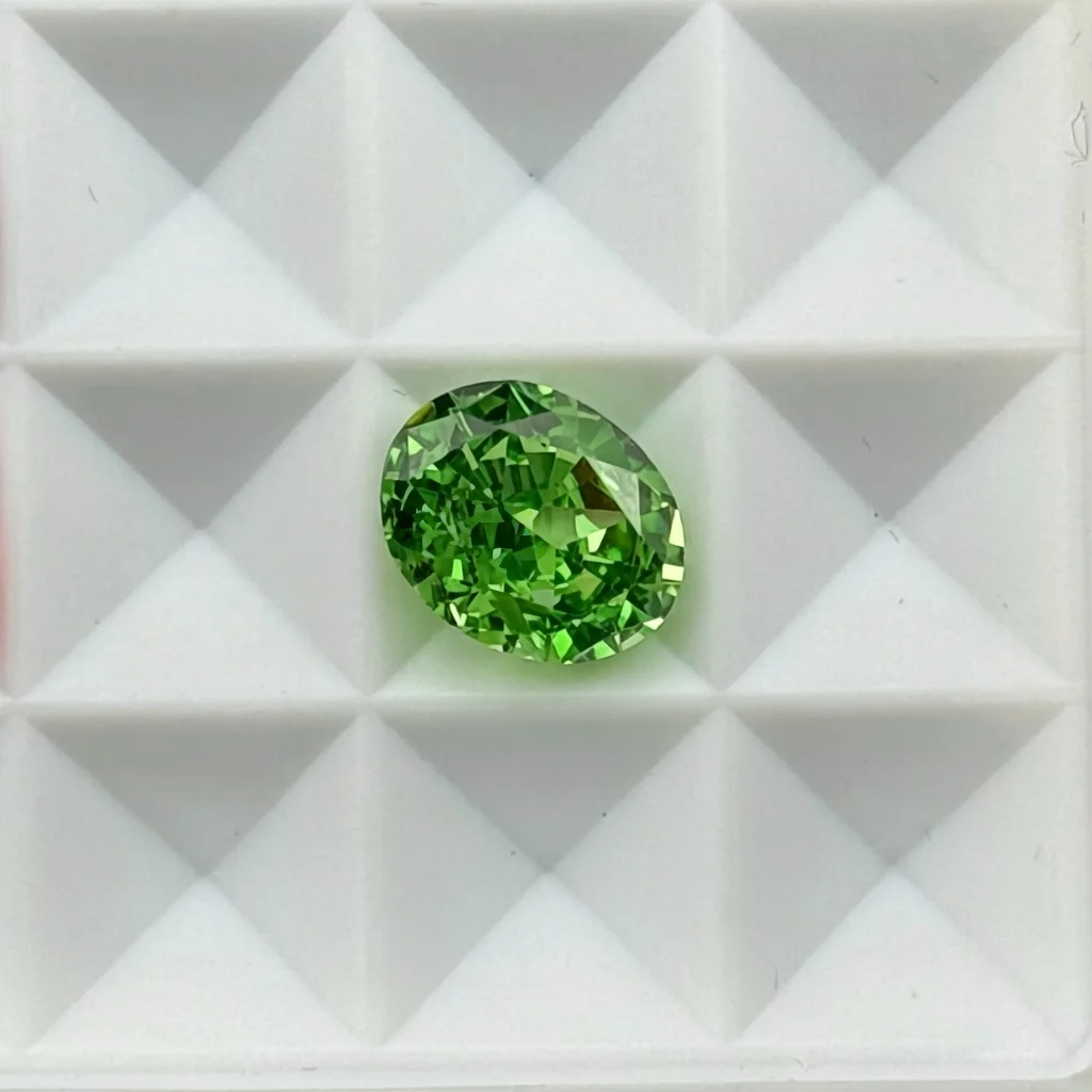 Ice Crushed Cut Oval Shape 3x5-12x16mm Mixed Colors Synthetic Cubic Zircon Loose Gemstone Colorful CZ Stone